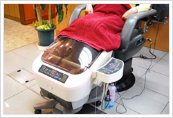 フットエステの様子